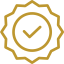 Authentic badge icon